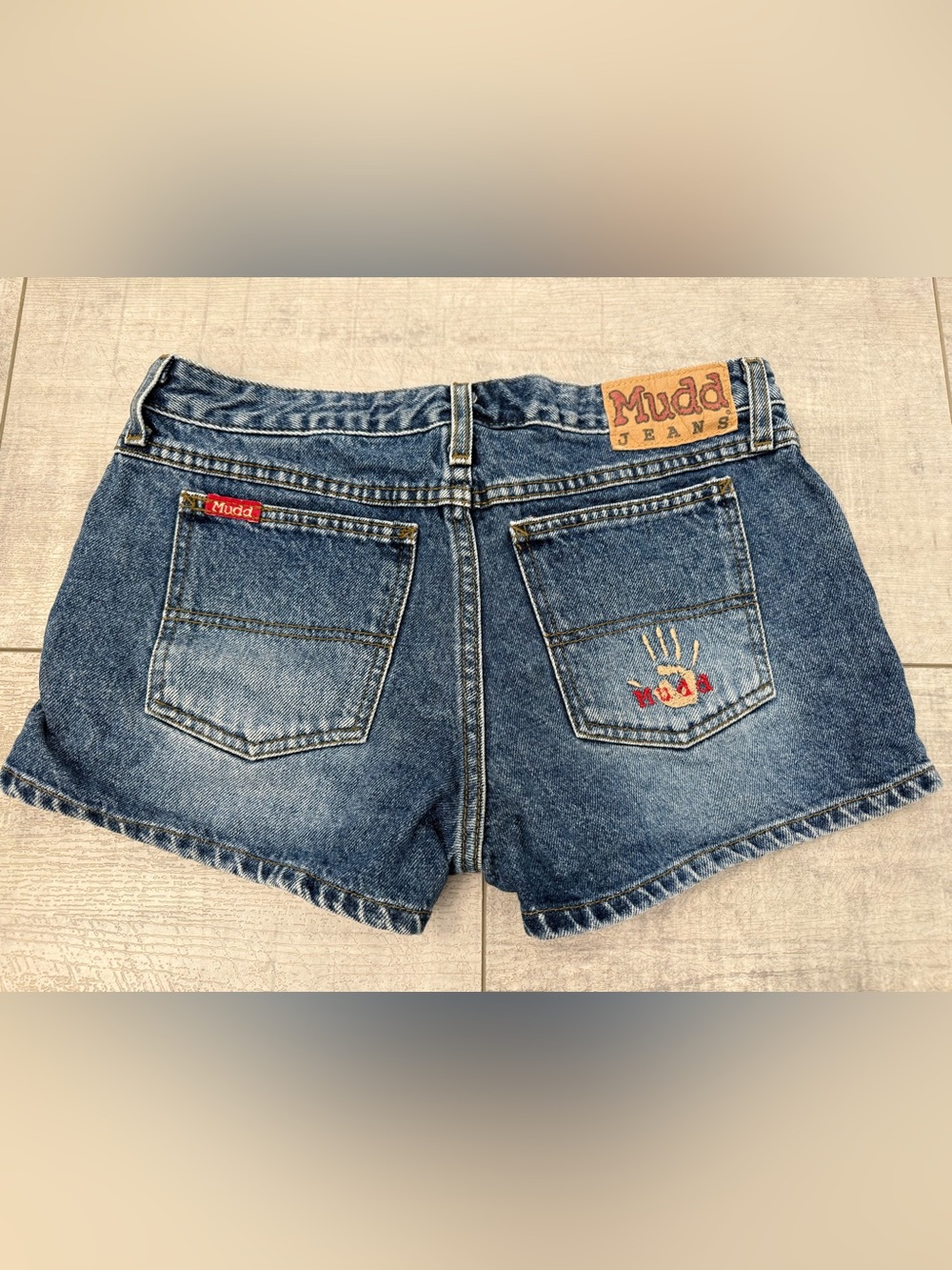 Mudd Vintage Y2K Denim Shorts 11 Blue Jean Booty Shorts 90’s Retro